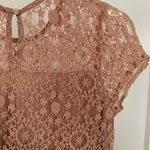 MONTEAU Top Lined Laced Top-Mauve size Medium - Picture 12 of 15